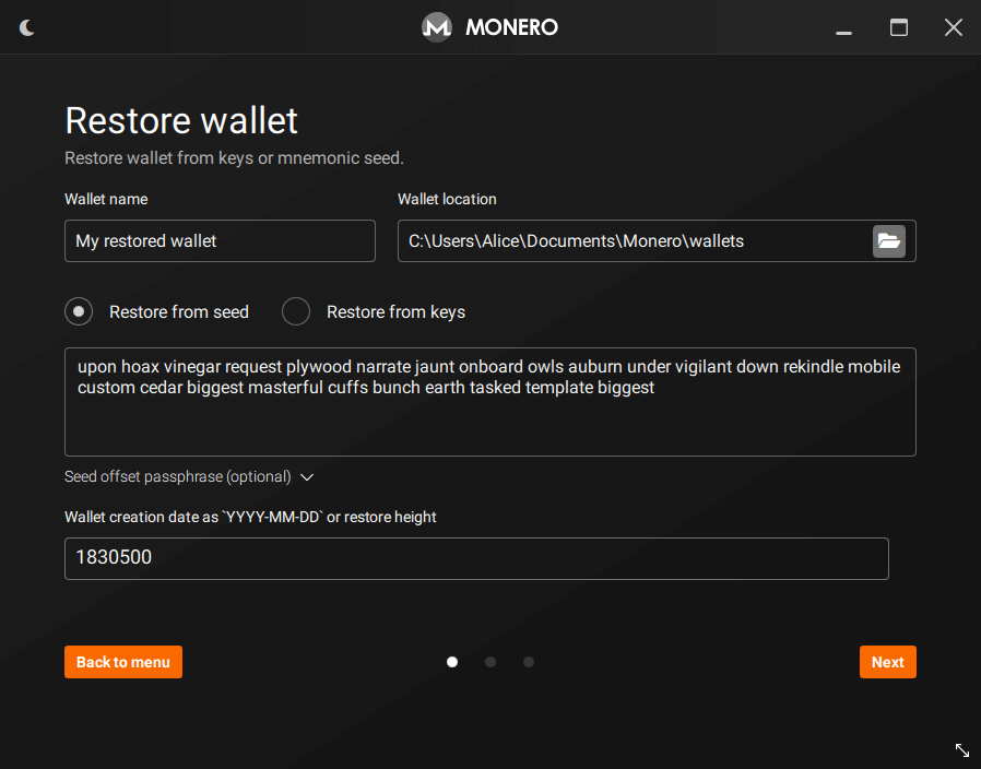 can you have two monero wallets with the same seeds