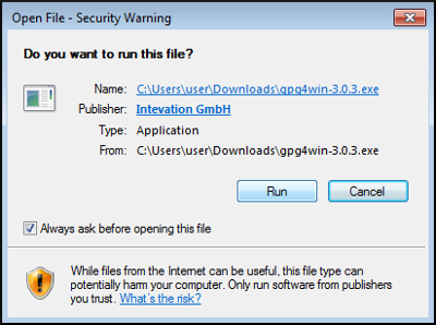 gpg4win installer security