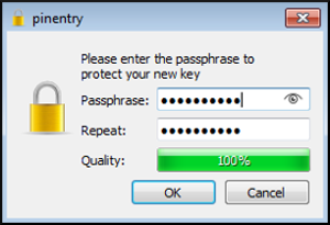 kleo eerste keer wachtwoord sleutel instellen